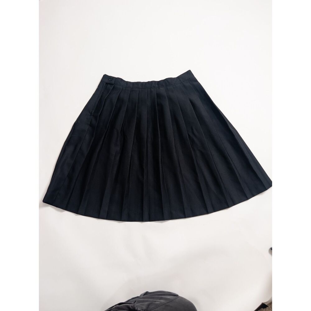 French Toast Women's Size 18 Pleated Uniform Skirt Black Side Button School